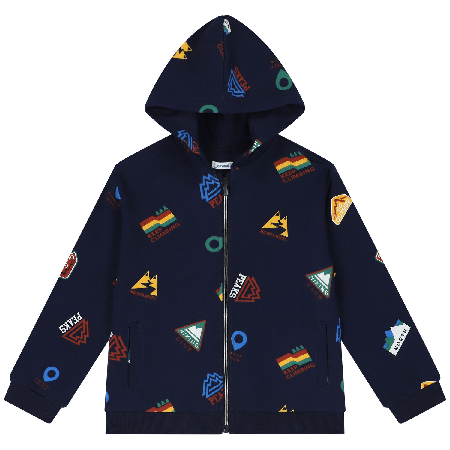 Boys Navy Blue & White 3-Piece Tracksuit, 1, hi-res